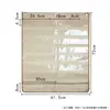 Bolsa de pendurar flashcards de caracteres para aprendizado estilo transparente com 48 grades, tipo de parede tridimensional multicamadas, bolsa de cartões para jardim de infância, montada na parede