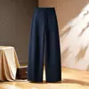 Calças femininas de perna curva, nova coleção outono 2026, modeladoras, de corte solto, pantalona, estilo descontraído, fluidas, de perna reta, calças compridas