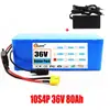 Suministro Exclusivo Transfronterizo de Paquete de Batería de Litio 18650 de Gran Capacidad 36V 10S4P 100Ah 20000W con BMS XT60