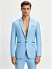 2026 Novo Blazer Masculino de Moda para Comércio Exterior, Estilo Coreano Moda Jovem Casual Color Block Slim Fit Terno de Botão Único para Homens
