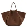 Bolsa grande estilo minimalista retrô para mulheres 2026 nova bolsa tote de moda casual grande capacidade bolsa de ombro para o dia a dia