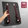 Tablero de dibujo a boceto de doble hombro personalizable con clip para fotos para bocetos de 8/4 abierto, almacenamiento, mochila doble para pintar portátil