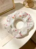 Suministro directo de fábrica: Goma para coleta de bloques de color con fruta, liga para el pelo, scrunchie coreano, scrunchie