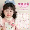 Pegatinas Faciales Huecas de Color Mixto Dopamina para Niña, Decoraciones de Pentagrama y Corazón, Pegatinas Autoadhesivas Coloridas con Forma de Corazón