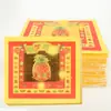 Piezas de Papel Dorado de Colores de 8 pulgadas, Papel Moneda Dorado de la Suerte, Papel de Montaje Dorado para Adoración en Templos Dorados, Papel de Hoja de Oro de Piña, 80 Hojas por Paquete