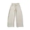 2026 Novo Estilo Calça Larga de Perna Larga Curva Cintura Alta Emagrecedora Casual Calça de Moletom Hot Girl Cinza Calça Esportiva para Mulheres Primavera e Outono