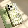 Pintura de Planta Simple Aplicable para Apple 17pm Transparente Cojín de Aire Huawei NOVA15ULTR Estuche para Teléfono de Gama Alta Nicho para Mujeres