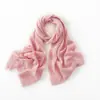 Cachemira 2026 Nuevo Calentador de Cuello de Punto Trenzado Color Sólido de Alta Gama para Mujer Bufanda Larga Cálida de Moda Tejido Grueso de Peso Pesado