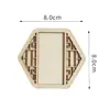 Ímã de Geladeira DIY Bordado Dai Feriado Ímã de Geladeira Artesanal Acessórios Ímã de Geladeira de Madeira Redondo DIY Moldura de Madeira Venda por Atacado