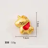 Acessórios de Cavalo do Zodíaco Estilo Chinês, Joias Fofas de Desenho Animado, Peças de Enfeite DIY para Boa Sorte e Riqueza