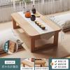 Mesa plegable Kang de madera de caucho con ventana salediza, mesa baja tipo tatami de madera maciza para el hogar, mesa de centro pequeña, mesa de comedor pequeña, instalación gratuita