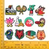 Zuecos estilo bangladesí con dijes de goma suave de dibujos animados para zapatos, coloridos y versátiles, lindos y únicos, accesorios de calzado exóticos