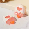 Accesorios de joyería de resina DIY simulación amor doble piel helado caramelo simulación crema material para funda de teléfono