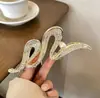 Pasador de Perla Incrustado con Diamantes Coreano, Diseño de Lujo de Moda, Pinza de Garra para la Parte Trasera de la Cabeza, Accesorio de Moda de Personalidad Nicho al por Mayor
