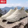 Tênis Warrior para Caminhada ao Ar Livre Masculino, Leve e Confortável com Solas Macias, Slip-on, Sem Cadarço, Tênis Esportivo Casual Masculino