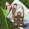 Nueva Bolsa Cruzada de Teléfono Móvil de Dibujos Animados, Diseño de Moda, Bolsa de Teléfono Móvil Tejida, Versátil, Bolso de Hombro, Sensación de Alta Gama