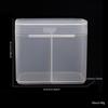 Caja de almacenamiento de toallas para uñas de estilo japonés, caja de almacenamiento de almohadillas de algodón para lavar uñas, caja de almacenamiento de toallas para lavar uñas de doble rejilla independiente, caja de almacenamiento de hisopos de algodón con tubo