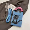 Monedero para Fiesta Estudiantil, Bolso para Teléfono Móvil de Compras, Bolso de Hombro Pequeño Tejido, Bolso de Mano Lindo Versátil, Bolso Cruzado Mini para Mujer