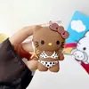 Gato Gatito de Silicona Dibujo Animado Lindo Adecuado para Soporte Magnético Magsafe con Fuerte Adsorción y Airbag Retráctil para Escritorio