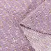 Estilo Chanel Estilo Japonés y Coreano Tela de Cuadros con Hilo Dorado Tela Tweed Moda de Temporada Otoño e Invierno Material para Abrigo Vestido