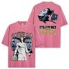 Camiseta de Manga Corta Estampada de Ronaldo Ronaldo Retro Americano Transfronterizo Vintage Holgada Pesada de Cuello Redondo Sudadera con Capucha
