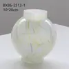 Vaso de Vidro de Canto Novo Estilo Chinês Casa Luz Luxo Alto Padrão Adequado para Decoração Hidropônica, Vaso Verde de Inverno para Sala de Modelo de Mansão