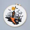 Nuevo Producto 2024 Feliz Halloween Bordado Amazon Más Vendido Bordado Bordado Hecho a Mano Paquete de Materiales DIY