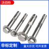 Tornillo de expansión interno hexagonal exterior de acero inoxidable 304, con tubo de perno incorporado, alargado, con tracción a prueba de explosiones, M6M8M10M12