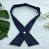 Corbata Gris para Mujer Corbata de Color Sólido Rayas Uniforme Gratis Uniforme de Licenciatura Cremallera Estilo Japonés Falda Plisada Corbata de Lazo Flor