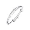 Xingcheng Nuevo estilo chino Simple Nicho Artesanías Quayen Pulsera para mujer Versátil De alta gama Plata pura Tobillera de plata para pie