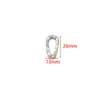 Acero Inoxidable Chapado en Oro de 18 Quilates Colgante Oval de Forma Especial Anillo O en Relieve Accesorios de Joyería para Collar DIY Venta al por Mayor Transfronteriza