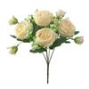 Contiene 5 Peonías de Primavera con Capullos, Flores Artificiales, Peonías, Rosas Peonías, Decoración del Hogar, Salón de Bodas, Ramos de Mano