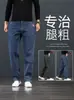 Jeans rectos holgados de alta gama para hombre, nuevo modelo otoño e invierno 2026, pantalones grises para hombre, pantalones largos casuales para adolescentes