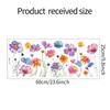 Divertido-JD021 pequeño fresco acuarela flor hoja ventana de vidrio embellecimiento del hogar decoración estática uv pegatina para ventana