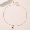Nuevo Collar de Doble Fresa con Frutas Estilo Ins para Mujer Accesible Transfronterizo Lujo Nicho Diseño Cadena para Clavícula Elegante Joyería para Niños