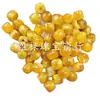 Fluorescente Flotante Agua Salada Artificial Cera de Abeja Estilo Antiguo Cuentas Sueltas Amarillo Aceite de Pollo Cera de Abeja Passepartout Pulsera Collar Joyería Cuentas