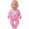 Ropa para muñeca Shafu de 43 cm Mono con estampado de conejo de dibujos animados Muñeca American Girl de 18 pulgadas