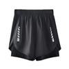 Shorts Esportivos de Corrida para Homens e Mulheres, Tamanho Grande, Antibrilho, Secagem Rápida, Forro Esportivo Fitness Falso de Duas Peças, Yoga Profissional de Verão