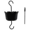 Dispositivo Metálico Anti-Formiga Transfronteiriço, Preto, Sem Guarda-chuva, Gancho Anti-Formiga Grande, Alimentador de Beija-flor com Escova