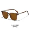 Gafas de Sol Pseudo-Naturales de Nuevo Estilo, Gafas de Moda para Celebridades de Internet, Gafas de Sol para Conducir con Visión Nocturna, Gafas de Sol con Inserto de Propionato TR