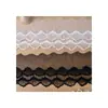 Gran Venta Precio Especial 14 cm de Ancho Doble Capa Hilo de Algodón Blanco y Negro Encaje Bordado Ropa Juguetes Hecho a Mano DIY Accesorios Decorativos