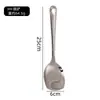 Cocina Cocinar Utensilios de Cocina Set Cuchara para Servir de Acero Inoxidable Pala para Servir con Fugas Pala para Fugas de Camping al Aire Libre Cuchara para Sopa Shell de Sopa Cuchara Macho para Fugas