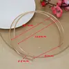 Collar de Círculos Concentricos de Doble Línea Abierto Estilo Europeo y Americano Transfronterizo Gargantilla Minimalista de Línea Simple de Gama Alta Joyería al por Mayor