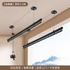Tendedero Secador Elevable Balcón Agitador Manual Barra Secado Ropa Montado en Techo Automático Doméstico de Doble Barra Tendedero Manual Artefacto de Enfriamiento