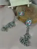 Brincos de Sino com Franja Prata Vintage Boêmio Estilo Étnico Feminino Brincos de Brigadeiro da Savana Mongol