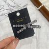 Pasador de Pelo con Incrustaciones de Diamante Lazo Pasador para el Cabello de Mujer Pinza Lateral Parte Posterior de la Cabeza Pequeño de Alta Gama Clip de Una Palabra de Pedrería de Alta Gama