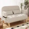 Sofá-Cama Dobrável Individual ou para Várias Pessoas Tecido Removível e Lavável Apartamento Pequeno Quarto Sala de Estar Sofá Preguiçoso Sofá Multifuncional