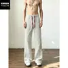 Pantalones a Cuadros Retro Americanos para Hombre, Otoño, Colores Contrastantes, Hacen que las Piernas Parezcan Más Largas, Pantalones Holgados de Pierna Recta, Buena Caída, Pantalones Deportivos Casuales