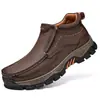 Estación Independiente Amazon Transfronterizo Otoño e Invierno Populares Zapatos de Hombre de Caña Alta Resistentes al Desgaste Antideslizantes para Exteriores Urbanos Botas Casuales para Hombre
