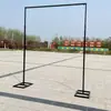 Adereços de Casamento Nova Estante de Arte em Ferro Suporte de Fundo Haste Telescópica Suporte para Cortina de Gaze Suporte para Cortina de Tecido Tela de Arte em Ferro para Casamento